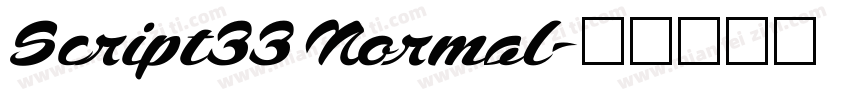 Script33 Normal字体转换